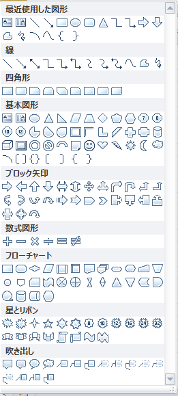 Excel Vba 図形 オートシェイプ 一覧と作成 追加する方法 やさしいexcelvba